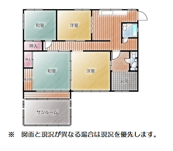 売中古戸建　富士市水戸島2丁目の間取り|間取りです。