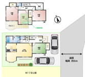～家族でのびのび暮らせる、開放感あふれる住まい～林１丁目中古戸建の画像