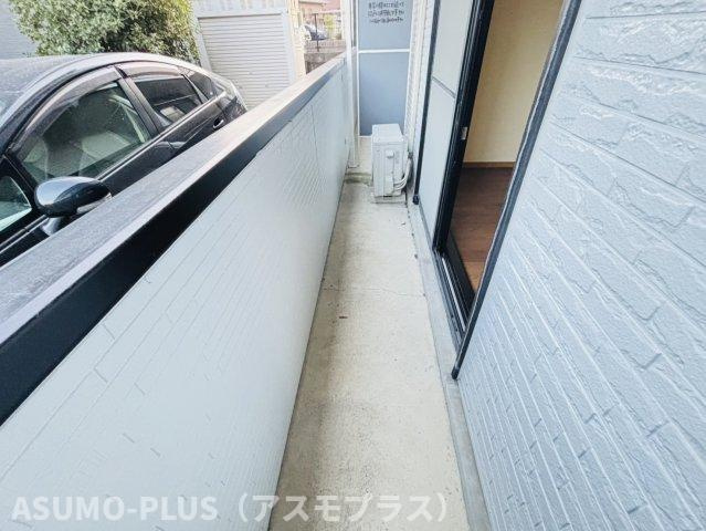 筑紫野市原田４丁目のアパートのバルコニー|別号数タイプ