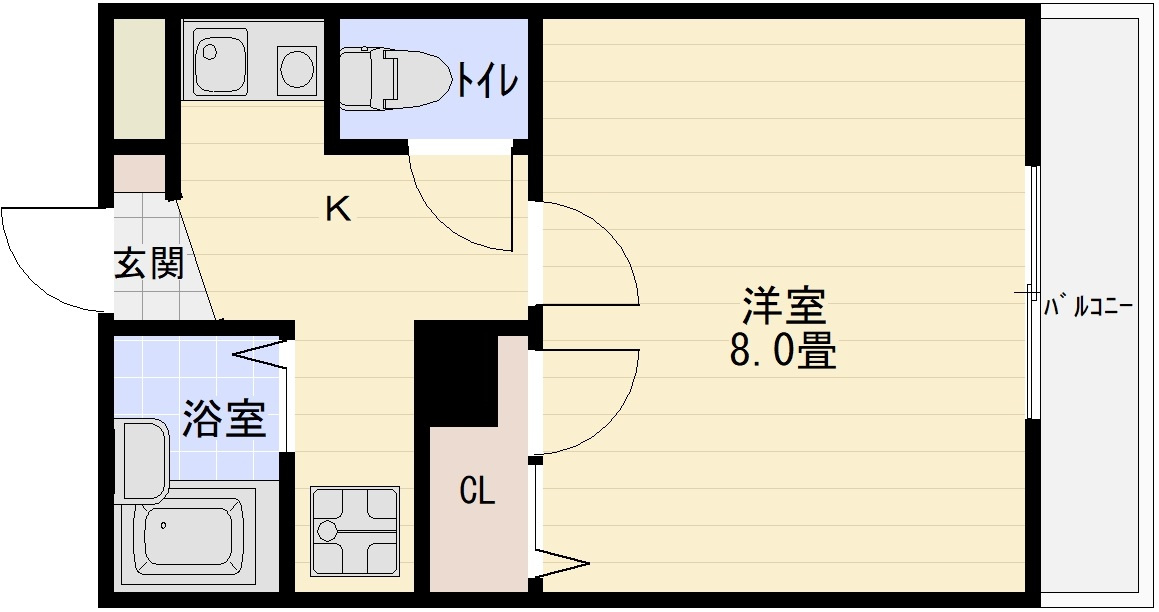 キャッスルエビスの間取り