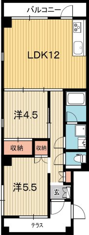 ラコント 北棟の間取り