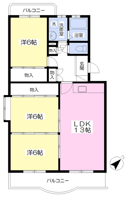 ファミール京栄の間取り|※図面と現況が異なる場合は現況優先になります。

