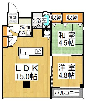 ソレイユ王塚台の間取り|※間取りが現況と異なる場合は現況を優先します※
