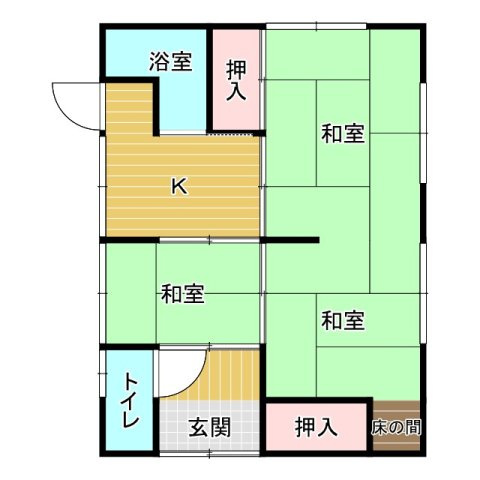 倉庫付♪新生活に最適な立地♪佐野市田沼町の間取り
