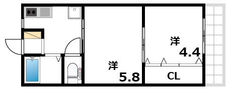 ポルトフィーノ青谷の間取り
