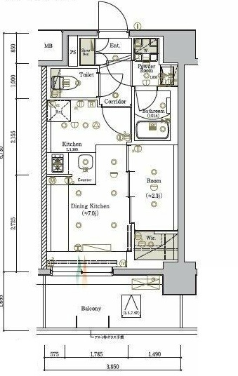 ＳＹＦＯＲＭＥ　ＫＯＭＡＧＯＭＥの間取り|間取りです。