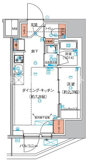 ハーモニーレジデンス巣鴨山手インサイド【おとり物件なし】#学生・社会人にオススメ！の間取り