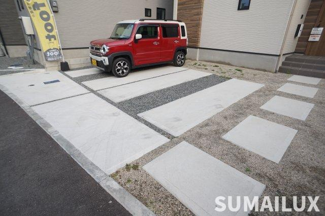 熊本市南区御幸西１期1号棟の駐車場