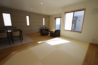 【和室】 | 【仲介手数料無料！！】川崎市麻生区片平5丁目　新築戸建て（全12棟）11号棟　5180万円 | 畳コーナー4.9帖＋LDK16.3帖