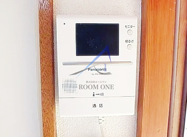 慶ハイムのセキュリティ|モニター付きインターホンです。