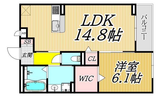 リヴァーサイド　ヴィラの間取り