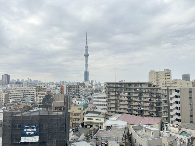 キャッスルマンション亀戸立花の展望|北西側の眺望　スカイツリーをご覧頂けます！