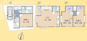 【間取り】 | ご自宅から現地まで、当社スタッフがお車にて、「お迎え・お送り」をしております。ぜひお気軽にお問い合わせくださいませ♪