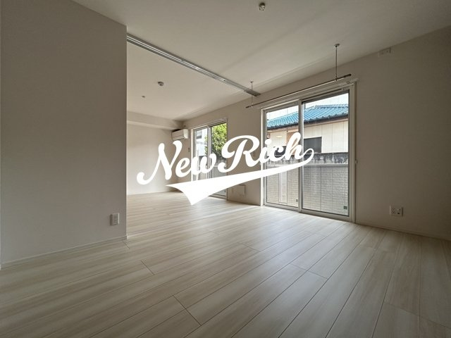 前橋市元総社町のアパートのバルコニー