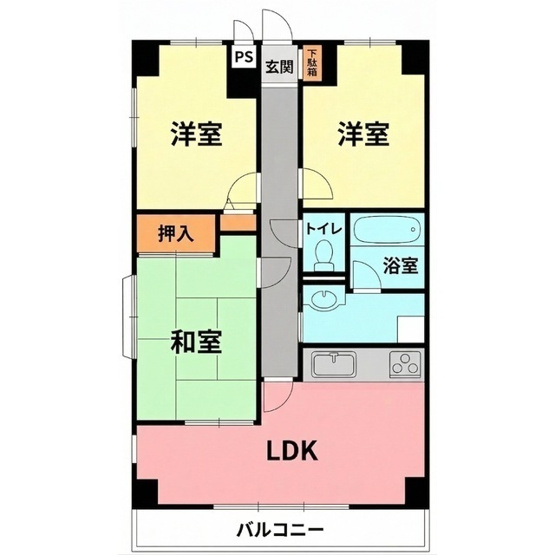 【間取り】 | マイメゾン湘南二番館