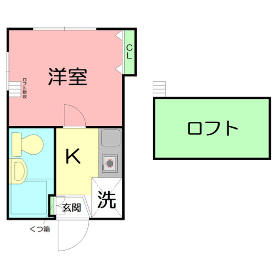 【間取り】 | エクレールＫ－６