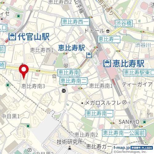 パークナード恵比寿の地図