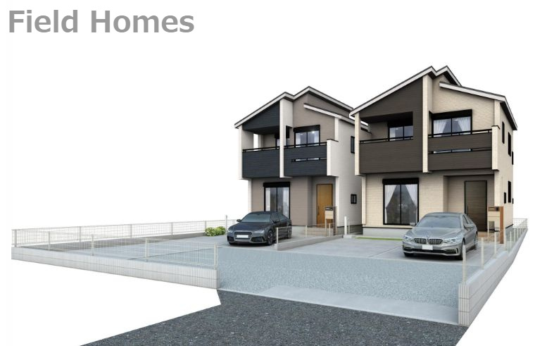 平塚市豊原町新築戸建て　1号棟の外観|外観施工例