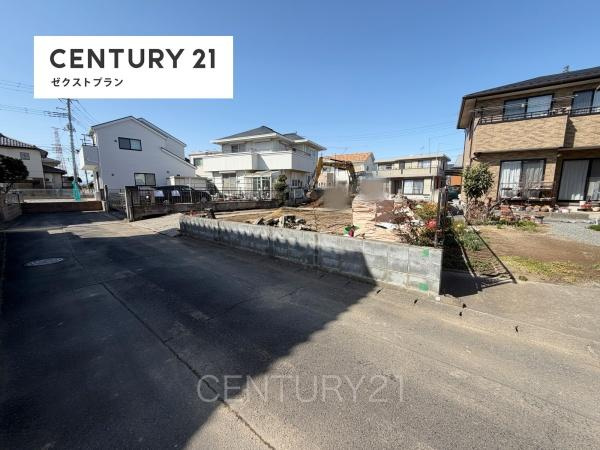 前橋市稲荷新田町土地の前面道路含む現地写真