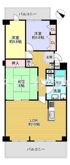 【間取り】 | ルネ枚方