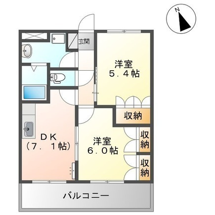 【間取り】 | ライラック | 【１LＤＫ】