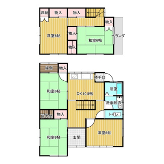 【間取り】 | 上物部一戸建