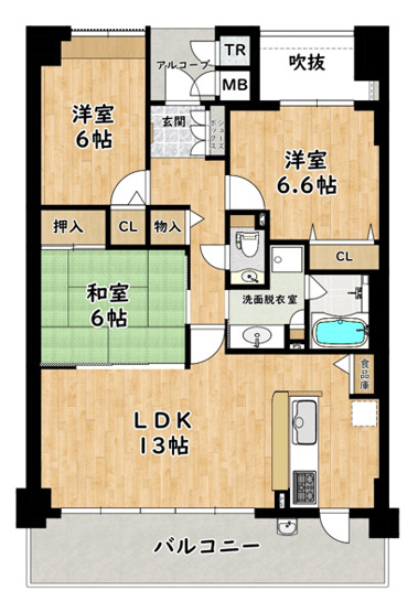 【間取り】 | ファミール常盤音戸町レジデンスヒル