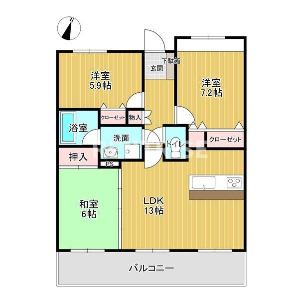 アーバンドリーム森本の間取り