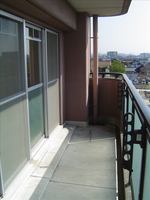 マンションリバーストーンのバルコニー