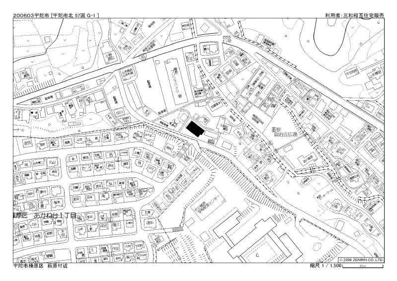 ハーモニーハイツ萩の台の地図