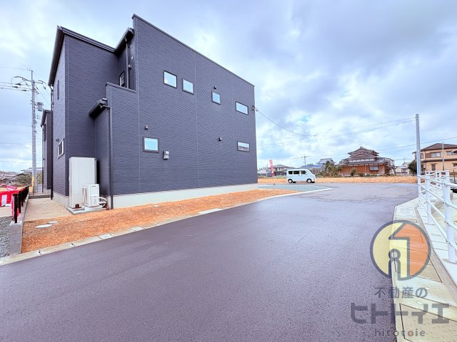 タマタウン八女IC西の前面道路含む現地写真