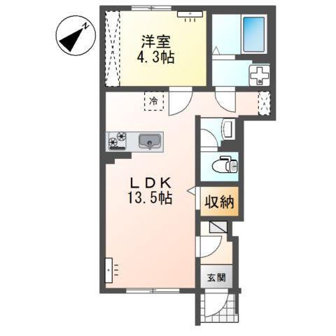 【間取り】 | 南区下石田２丁目新築アパート　Ｂ棟