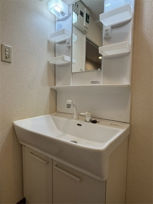 ファーストパレス与野本町の洗面所|忙しい朝には欠かせない洗面所です