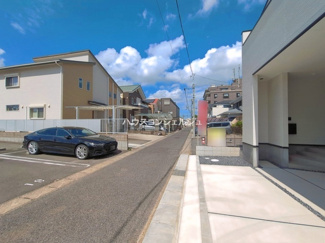 【前面道路含む現地写真】 | 名古屋市緑区鳴海町字文木54-2【仲介手数料無料】新築一戸建て　1号棟