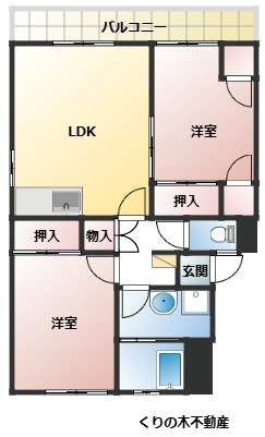 【間取り】 | 本郷ハイツ | 3DKのお部屋です（反転タイプあり）