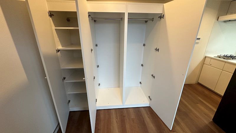 新品家具付きマンション新宿11(KaGood東京)の収納