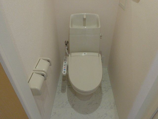 メリーシャトレーンのトイレ|落ち着いた色調のトイレです