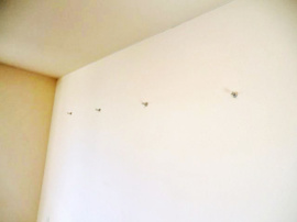 外からの目が気にならないバルコニーで洗濯物が干せます