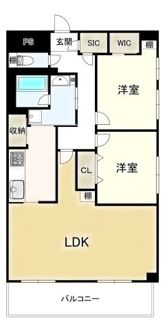 ライオンズマンション八事ガーデン弐番館の間取り
