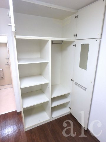 中野区本町３丁目の賃貸マンションの収納|居室部分　収納豊富な嬉しい洋室
