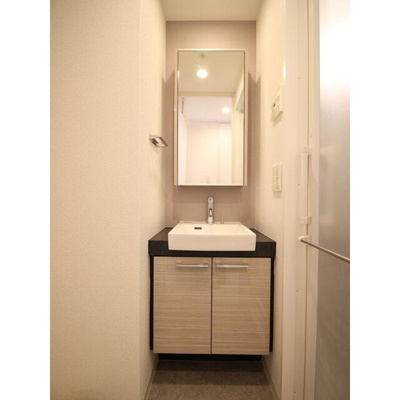 【洗面所】 | プレール・ドゥーク蔵前 | 一面鏡洗面化粧台 