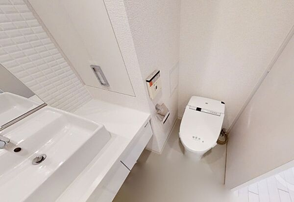 カスタリア菊川の洗面所