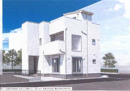 大和市深見西3丁目　新築戸建全１棟の外観パース