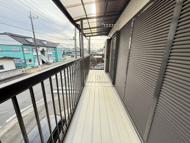 前橋市山王町　中古住宅　のバルコニー