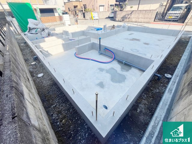 加古川市東神吉町神吉　第11期　新築一戸建ての外観|周辺は落ち着いた街並みの住宅地！子育てがしやすい住環境です！まだ未完成ですが、現地でしかわからない事もございます。是非一度ご覧ください。