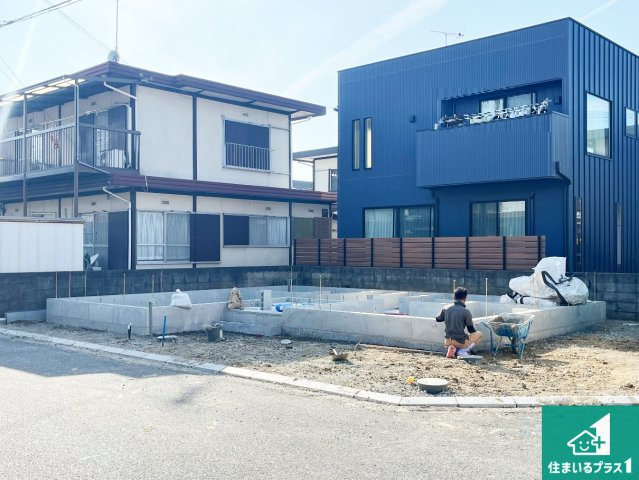 加古川市東神吉町神吉　第11期　新築一戸建ての外観|周辺は落ち着いた街並みの住宅地！子育てがしやすい住環境です！まだ未完成ですが、現地でしかわからない事もございます。是非一度ご覧ください。