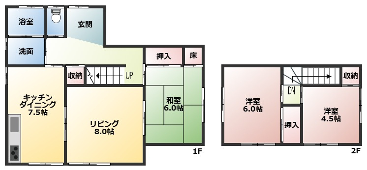 犬山市前原台の家の間取り