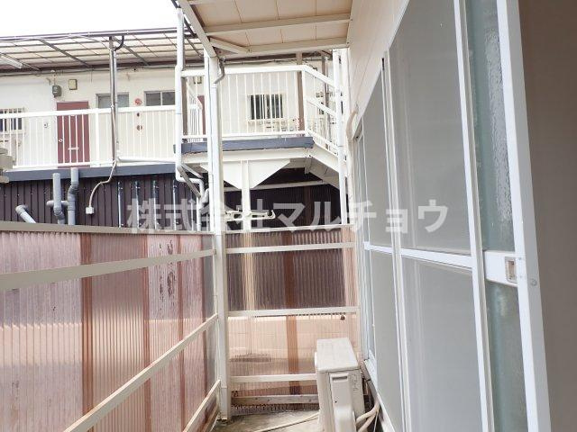 東谷ハイツのバルコニー|※現況と変わる可能性があります