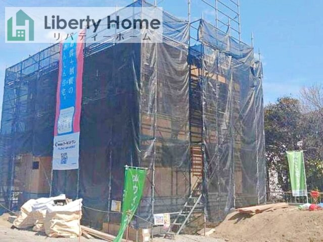 龍ケ崎市緑町第4　新築戸建の前面道路含む現地写真