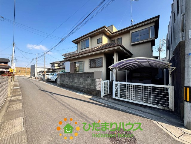 加須市旗井　中古一戸建ての前面道路含む現地写真